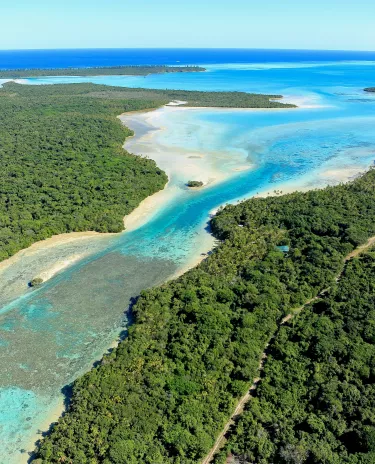 Iles des pins vue du ciel